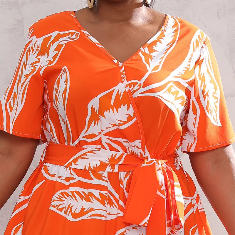 Vestido Plus Size Soltinho Floral