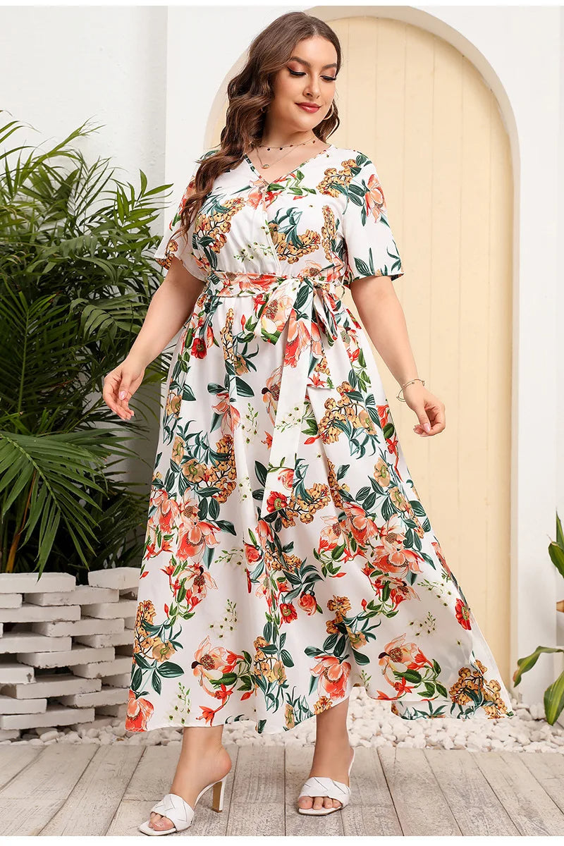 Vestido Plus Size Soltinho Floral