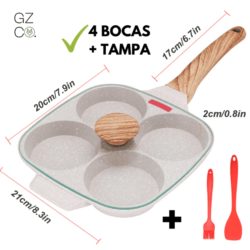 Frigideira Antiaderente com Detecção de Temperatura + 2 BRINDES