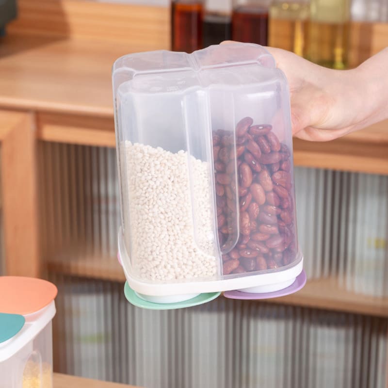 Dispensador Porta Alimentos e Cereais com Divisórias