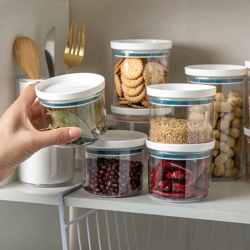 Potes Herméticos Incolores Organizadores de Alimento