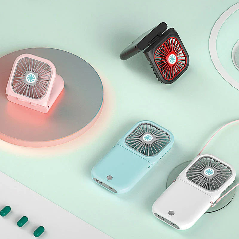 Mini Ventilador Multifunções Portátil