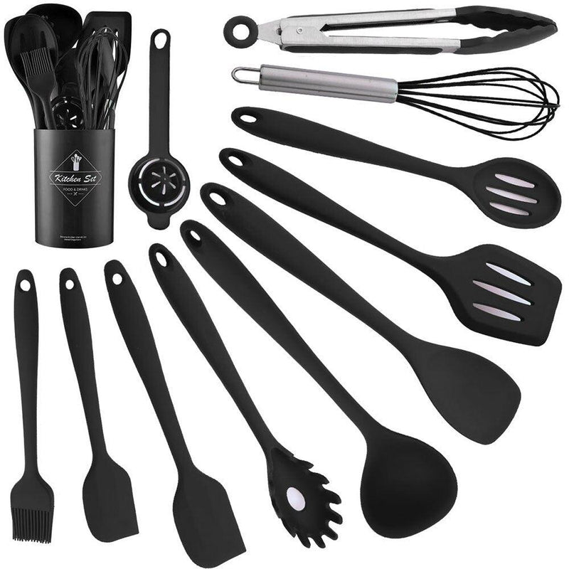 Conjunto Utensílios de Cozinha Silicone 4 a 12 Peças