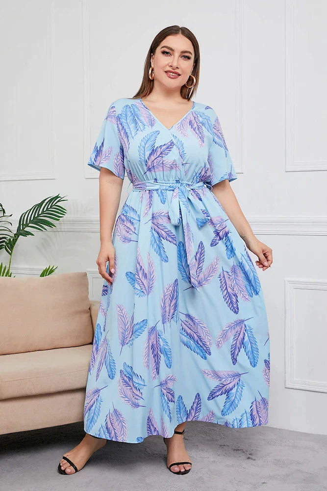 Vestido Plus Size Soltinho Floral