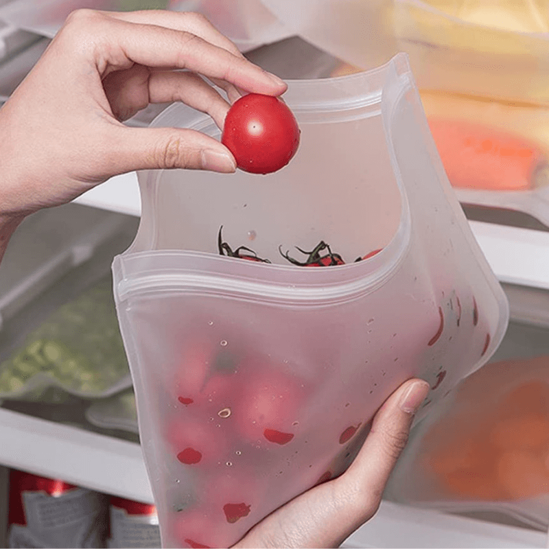 Saco Hermético Zip Lock Organizador de Alimentos