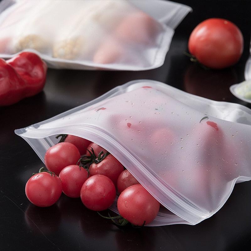 Saco Hermético Zip Lock Organizador de Alimentos